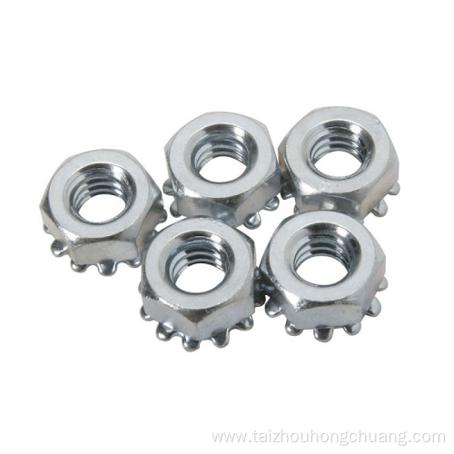 Zinc Plated Galvanized Carbon Steel K-lock Nut